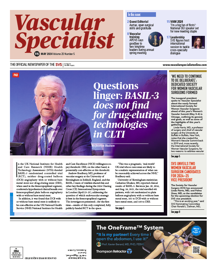 Vascular Specialist–May 2024